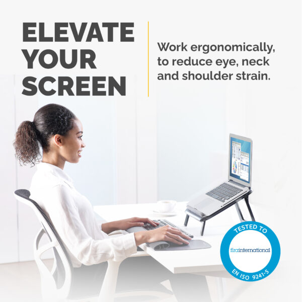 Fellowes Laptop Stand for Desk - I-Spire Quick Lift Adjustable Laptop