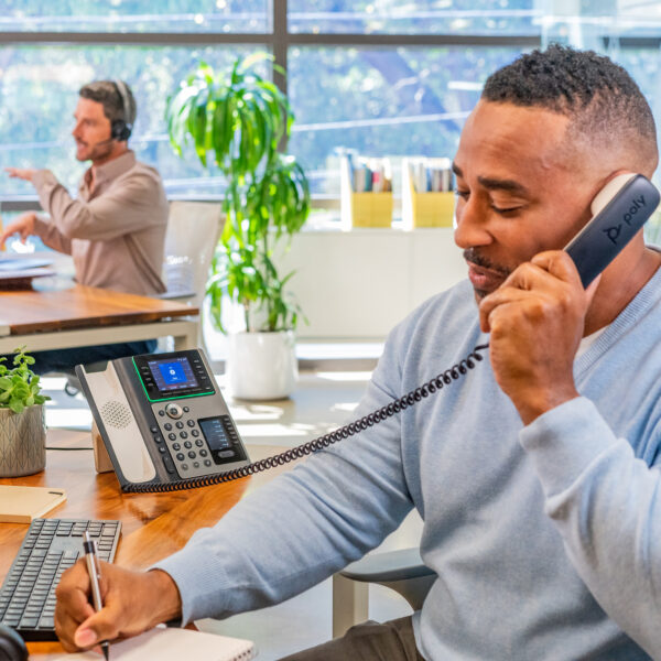 POLY EDGE E450 IP PHONE AND POE-E