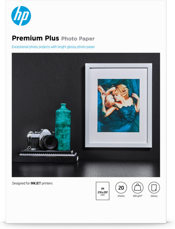 HP Premium Plus Photo Paper Glossy 300 g/m2 A4 (210 x 297 mm) 20