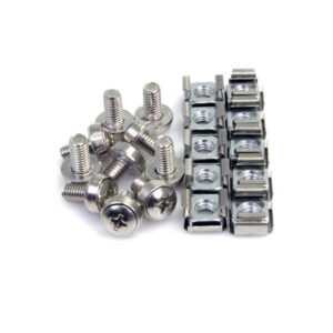 StarTech.com 100 Pkg M6 Mounting Screws and Cage Nuts for Server Rack