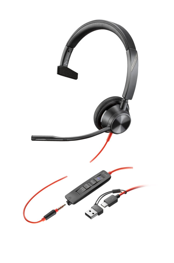 POLY BW3315-M MONAURAL USB-C/A