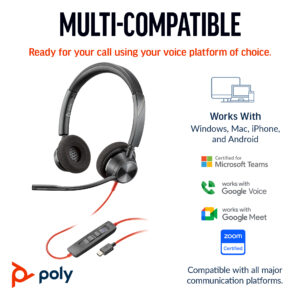 POLY BW3315-M MONAURAL USB-C/A