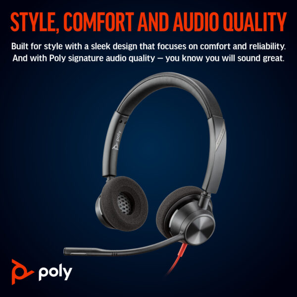 POLY BW3320-M STEREO USB-C/A