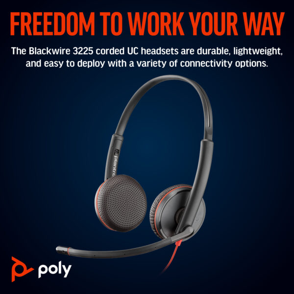 POLY BW3225 STEREO USB-C/A (BULK)