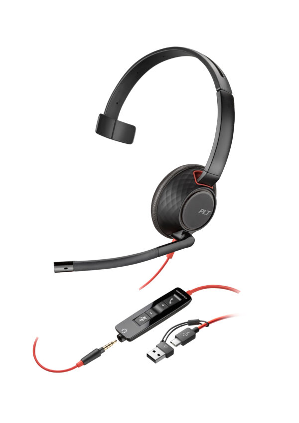 POLY BW5210 MONAURAL USB-C/A (BULK)