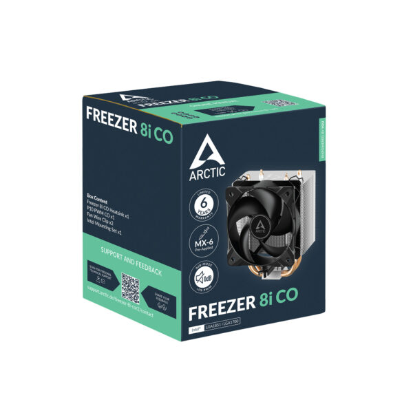 ARCTIC Freezer 8i - CO Compact Intel CPU Cooler for Continuous