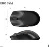 be quiet! Dark Perk | Sym mouse Gaming Right-hand RF Wireless + USB