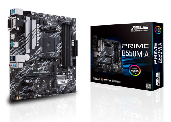 ASUS PRIME B550M-A AMD B550 Socket AM4 micro ATX ASUS PRIME B550M-A AMD B550 Socket AM4 micro ATX
