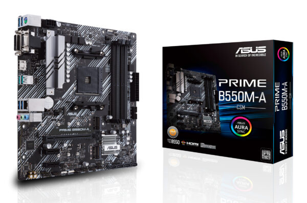 ASUS Prime B550M-A/CSM AMD B550 Socket AM4 micro ATX ASUS Prime B550M-A/CSM AMD B550 Socket AM4 micro ATX