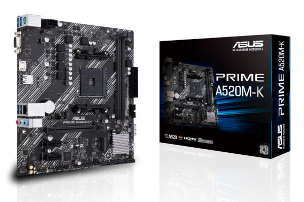ASUS PRIME A520M-K AMD A520 Socket AM4 micro ATX ASUS PRIME A520M-K AMD A520 Socket AM4 micro ATX