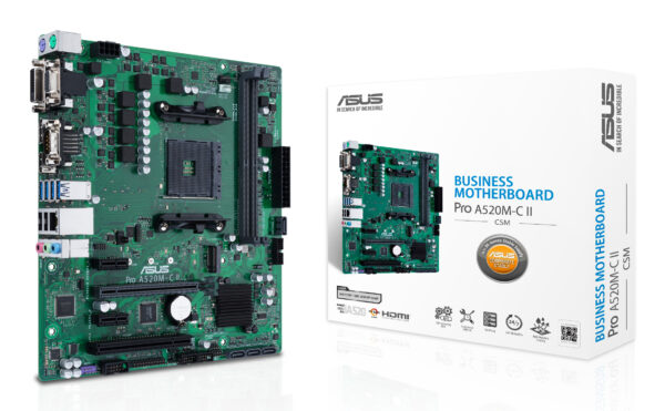 ASUS PRO A520M-C II/CSM AMD A520 Socket AM4 micro ATX ASUS PRO A520M-C II/CSM AMD A520 Socket AM4 micro ATX