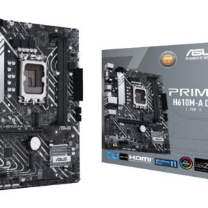ASUS PRIME H610M-A D4-CSM Intel H610 LGA 1700 micro ATX ASUS PRIME H610M-A D4-CSM Intel H610 LGA 1700 micro ATX