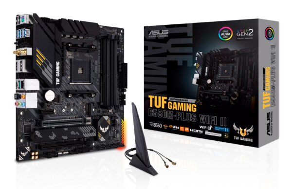 ASUS TUF GAMING B550M-PLUS WIFI II AMD B550 Socket AM4 micro ATX ASUS TUF GAMING B550M-PLUS WIFI II AMD B550 Socket AM4 micro ATX
