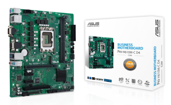 ASUS PRO H610M-C D4-CSM Intel H610 LGA 1700 micro ATX ASUS PRO H610M-C D4-CSM Intel H610 LGA 1700 micro ATX