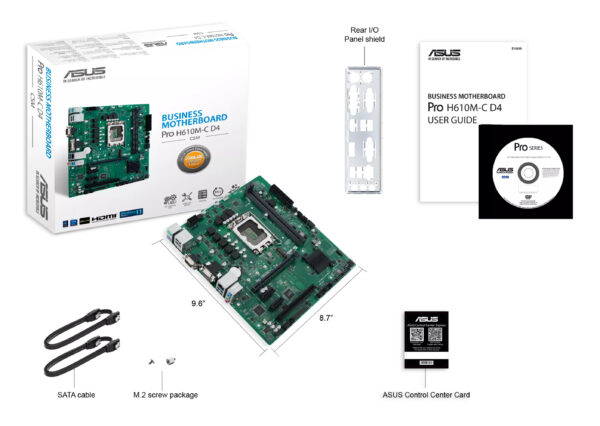 ASUS PRO H610M-C D4-CSM Intel H610 LGA 1700 micro ATX ASUS PRO H610M-C D4-CSM Intel H610 LGA 1700 micro ATX