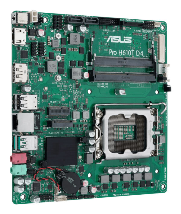 ASUS Pro H610T D4-CSM Intel H610 LGA 1700 mini ITX ASUS Pro H610T D4-CSM Intel H610 LGA 1700 mini ITX