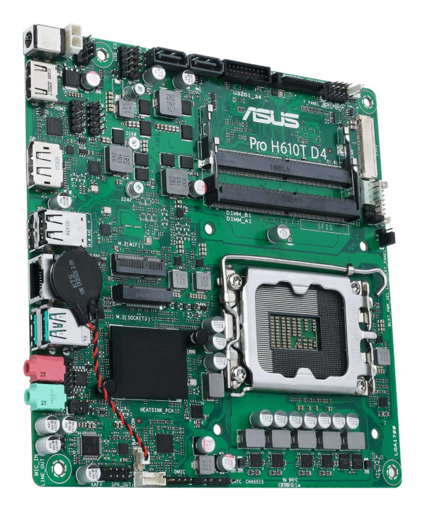 ASUS Pro H610T D4-CSM Intel H610 LGA 1700 mini ITX ASUS Pro H610T D4-CSM Intel H610 LGA 1700 mini ITX