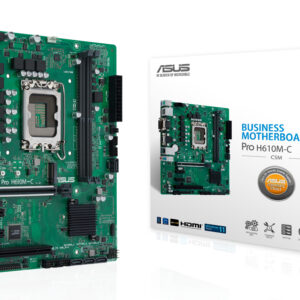 ASUS Pro H610M-C-CSM Intel H610 LGA 1700 micro ATX ASUS Pro H610M-C-CSM Intel H610 LGA 1700 micro ATX