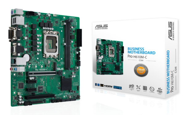 ASUS Pro H610M-C-CSM Intel H610 LGA 1700 micro ATX ASUS Pro H610M-C-CSM Intel H610 LGA 1700 micro ATX