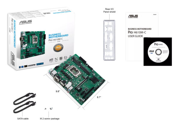 ASUS Pro H610M-C-CSM Intel H610 LGA 1700 micro ATX ASUS Pro H610M-C-CSM Intel H610 LGA 1700 micro ATX