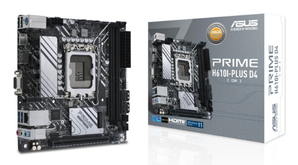 ASUS PRIME H610I-PLUS D4-CSM Intel H610 LGA 1700 mini ITX ASUS PRIME H610I-PLUS D4-CSM Intel H610 LGA 1700 mini ITX