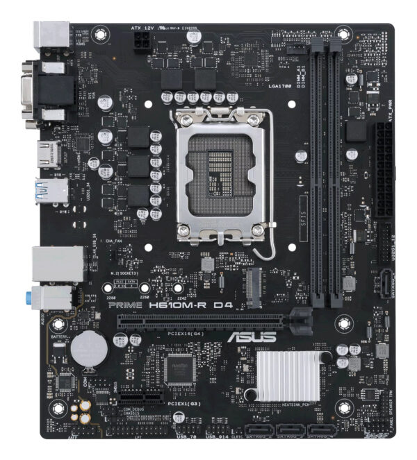 ASUS PRIME H610M-R D4 Intel H610 LGA 1700 micro ATX ASUS PRIME H610M-R D4 Intel H610 LGA 1700 micro ATX