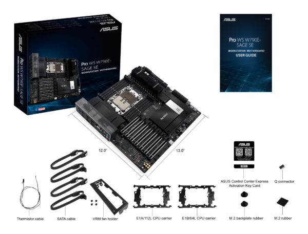 ASUS PRO WS W790E-SAGE SE Intel W790 LGA 4677 (Socket E) EEB ASUS PRO WS W790E-SAGE SE Intel W790 LGA 4677 (Socket E) EEB