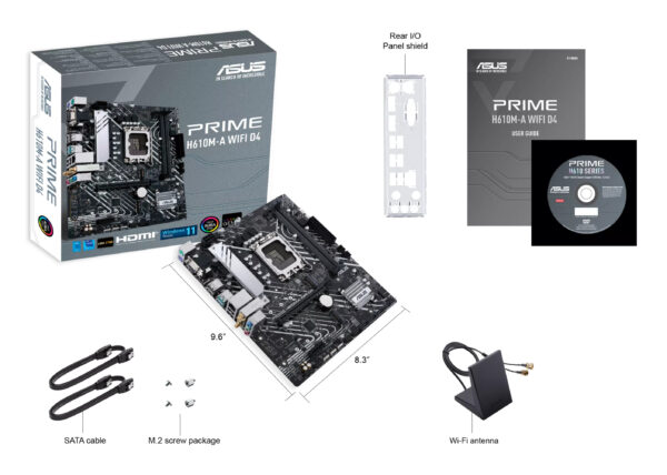 ASUS PRIME H610M-A WIFI D4 Intel H610 LGA 1700 micro ATX ASUS PRIME H610M-A WIFI D4 Intel H610 LGA 1700 micro ATX