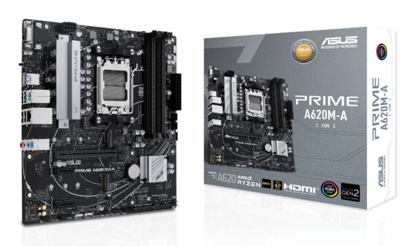 ASUS PRIME A620M-A-CSM AMD A620 Socket AM5 micro ATX ASUS PRIME A620M-A-CSM AMD A620 Socket AM5 micro ATX