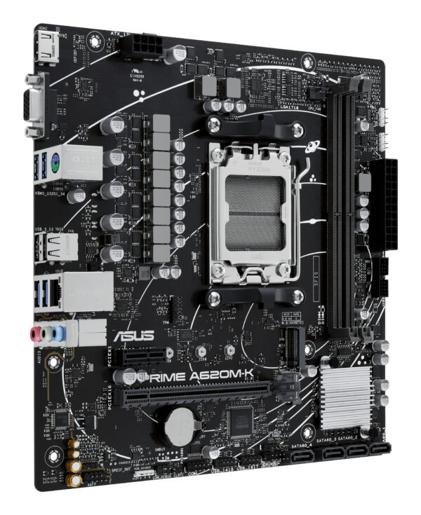 ASUS PRIME A620M-K AMD A620 Socket AM5 micro ATX ASUS PRIME A620M-K AMD A620 Socket AM5 micro ATX