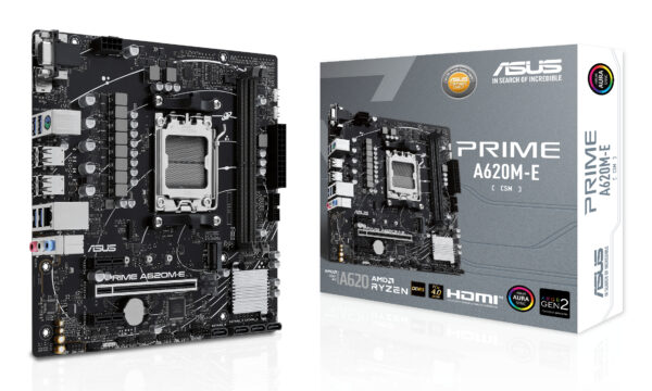 ASUS PRIME A620M-E-CSM AMD A620 Socket AM5 micro ATX ASUS PRIME A620M-E-CSM AMD A620 Socket AM5 micro ATX