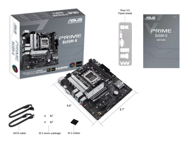 ASUS PRIME B650M-K AMD B650 Socket AM5 micro ATX ASUS PRIME B650M-K AMD B650 Socket AM5 micro ATX
