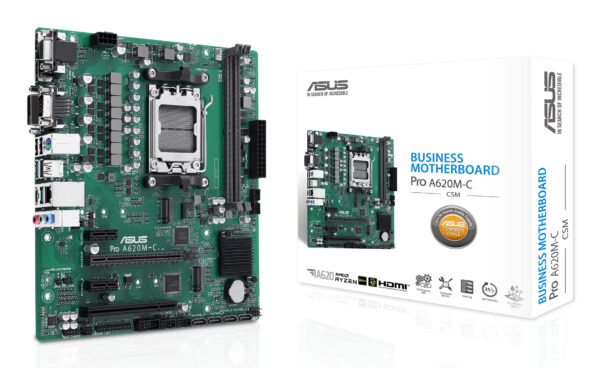 ASUS PRO A620M-C-CSM AMD A620 Socket AM5 micro ATX ASUS PRO A620M-C-CSM AMD A620 Socket AM5 micro ATX