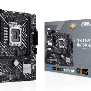 ASUS PRIME H610M-E-CSM Intel H610 LGA 1700 micro ATX ASUS PRIME H610M-E-CSM Intel H610 LGA 1700 micro ATX