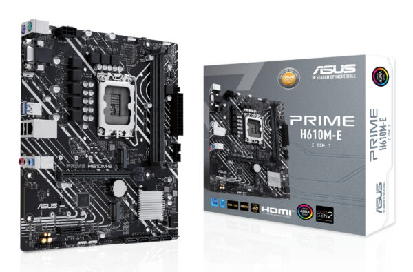 ASUS PRIME H610M-E-CSM Intel H610 LGA 1700 micro ATX ASUS PRIME H610M-E-CSM Intel H610 LGA 1700 micro ATX