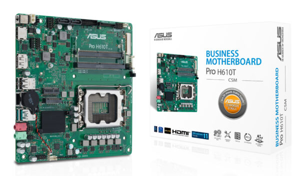 ASUS PRO H610T-CSM Intel H610 LGA 1700 mini ITX ASUS PRO H610T-CSM Intel H610 LGA 1700 mini ITX