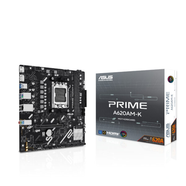 ASUS PRIME A620AM-K AMD A620A Socket AM5 micro ATX ASUS PRIME A620AM-K AMD A620A Socket AM5 micro ATX