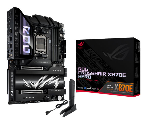 ASUS ROG CROSSHAIR X870E HERO AMD X870E Socket AM5 ATX ASUS ROG CROSSHAIR X870E HERO AMD X870E Socket AM5 ATX