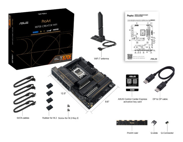 ASUS ProArt X870E-CREATOR WIFI AMD X870E Socket AM5 ATX ASUS ProArt X870E-CREATOR WIFI AMD X870E Socket AM5 ATX