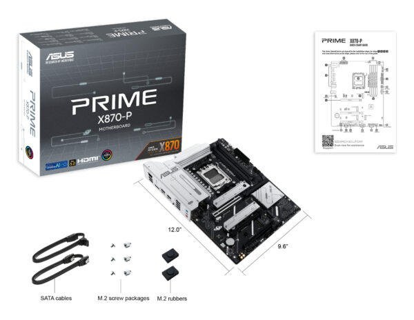 ASUS PRIME X870-P AMD X870 Socket AM5 ATX ASUS PRIME X870-P AMD X870 Socket AM5 ATX