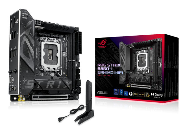 ASUS ROG STRIX B860-I GAMING WIFI Intel B860 LGA 1851 (Socket V1) ASUS ROG STRIX B860-I GAMING WIFI Intel B860 LGA 1851 (Socket V1)