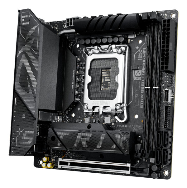 ASUS ROG STRIX B860-I GAMING WIFI Intel B860 LGA 1851 (Socket V1) ASUS ROG STRIX B860-I GAMING WIFI Intel B860 LGA 1851 (Socket V1)