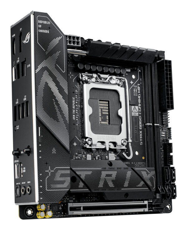 ASUS ROG STRIX B860-I GAMING WIFI Intel B860 LGA 1851 (Socket V1) ASUS ROG STRIX B860-I GAMING WIFI Intel B860 LGA 1851 (Socket V1)