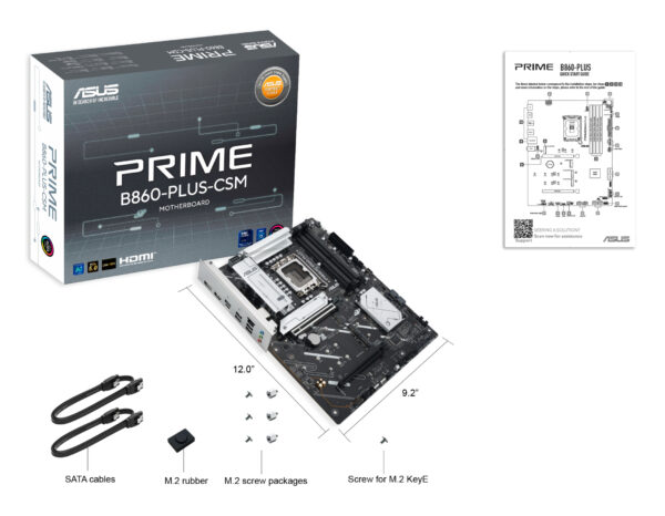 ASUS PRIME B860-PLUS-CSM Intel B860 LGA 1851 (Socket V1) ATX ASUS PRIME B860-PLUS-CSM Intel B860 LGA 1851 (Socket V1) ATX