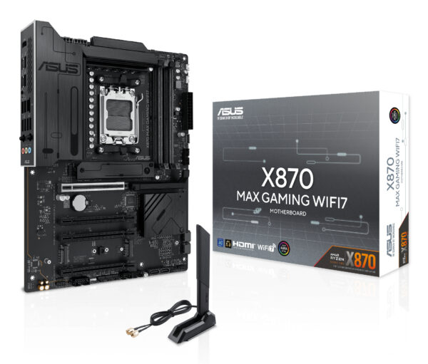 ASUS X870 MAX GAMING WIFI7 AMD X870 Socket AM5 ATX ASUS X870 MAX GAMING WIFI7 AMD X870 Socket AM5 ATX