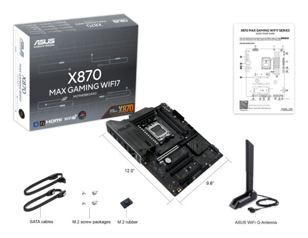 ASUS X870 MAX GAMING WIFI7 AMD X870 Socket AM5 ATX ASUS X870 MAX GAMING WIFI7 AMD X870 Socket AM5 ATX
