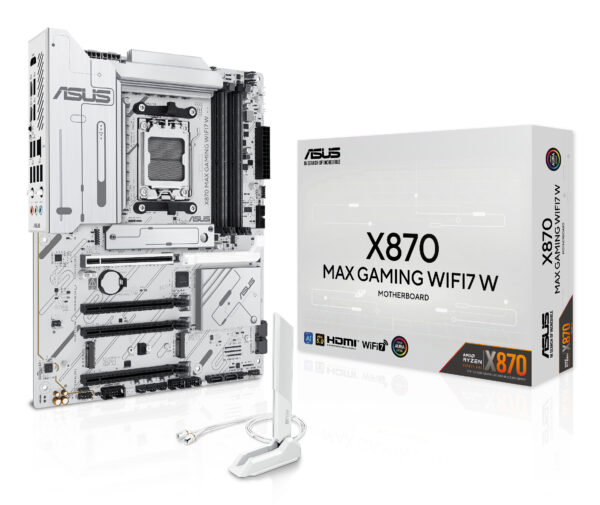 ASUS X870 MAX GAMING WIFI7 W AMD X870 Socket AM5 ATX ASUS X870 MAX GAMING WIFI7 W AMD X870 Socket AM5 ATX
