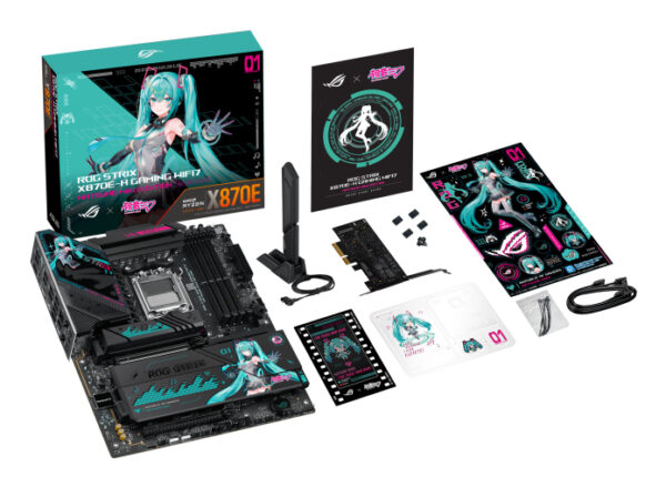 ASUS ROG STRIX X870E-H GAMING WIFI7 HATSUNE MIKU EDITION AMD X870E ASUS ROG STRIX X870E-H GAMING WIFI7 HATSUNE MIKU EDITION AMD X870E