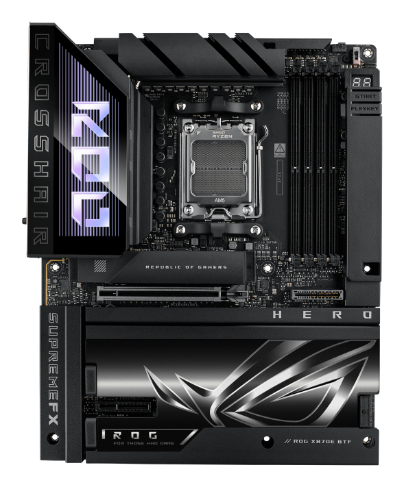 ASUS ROG CROSSHAIR X870E HERO BTF AMD X870E Socket AM5 ATX ASUS ROG CROSSHAIR X870E HERO BTF AMD X870E Socket AM5 ATX
