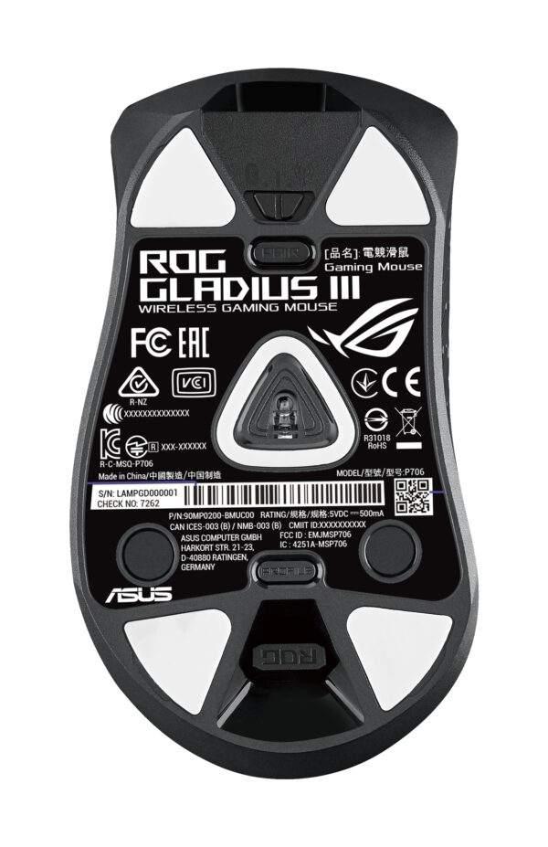 ASUS ROG Gladius III mouse Gaming Right-hand USB Type-A Optical 19000